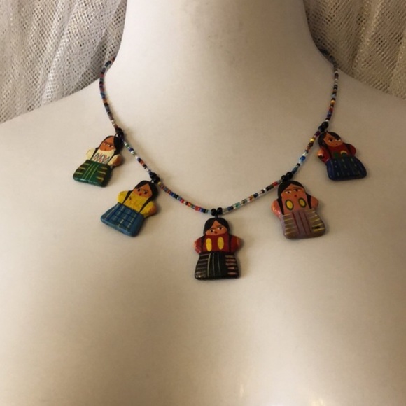 Vintage Native American Beaded Jewelry Set - Picture 2 of 12